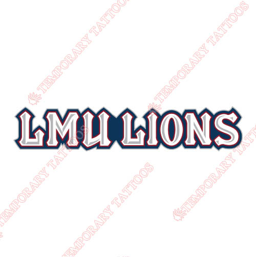 Loyola Marymount Lions Customize Temporary Tattoos Stickers NO.4900